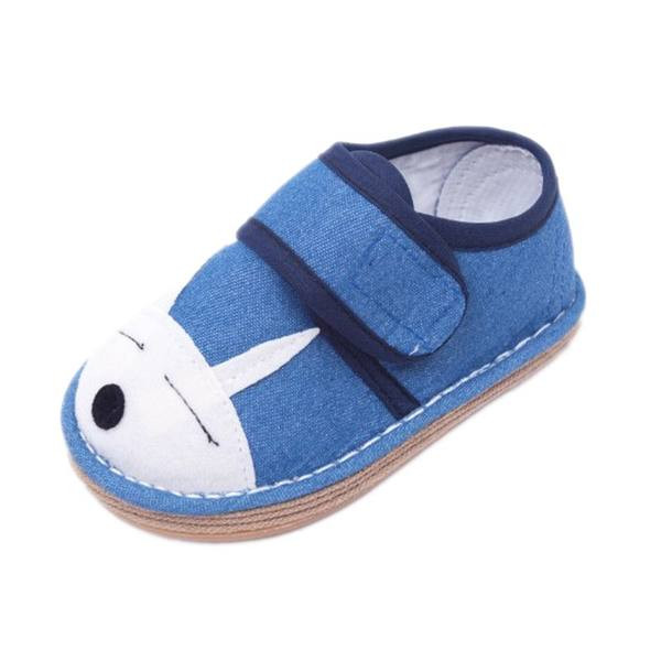 Pantofi pentru bebelusi cu broderie si autocolant