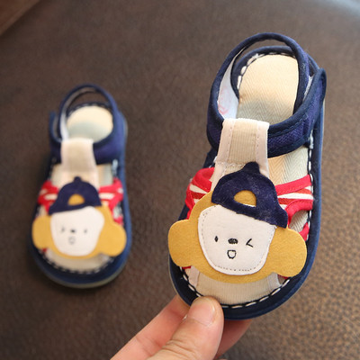 Textil babasandál puha talppal