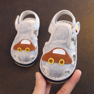 Textil babasandál puha talppal