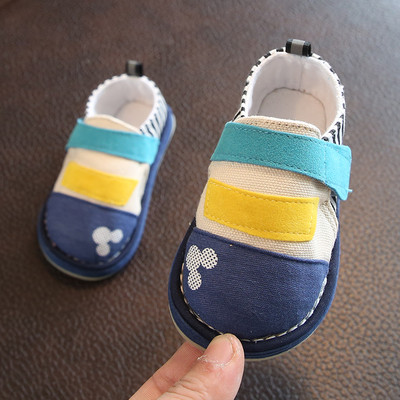 Textil babasandál puha talppal