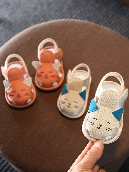 Sandale de vara din stofa cu talpa moale