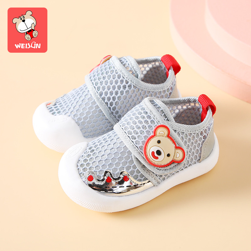 Pantofi respirabili pentru bebelusi cu autocolante