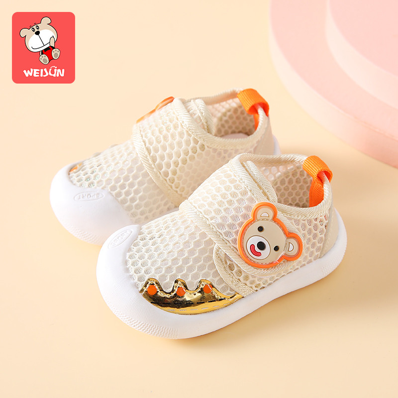 Pantofi respirabili pentru bebelusi cu autocolante