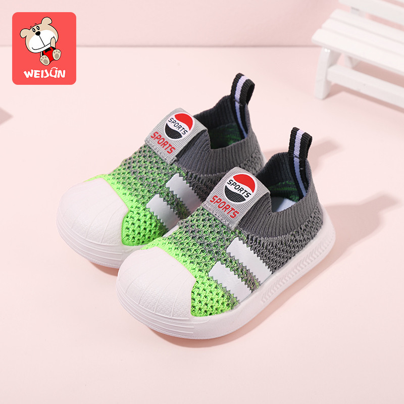 Pantofi bebe tip soseta cu talpa moale