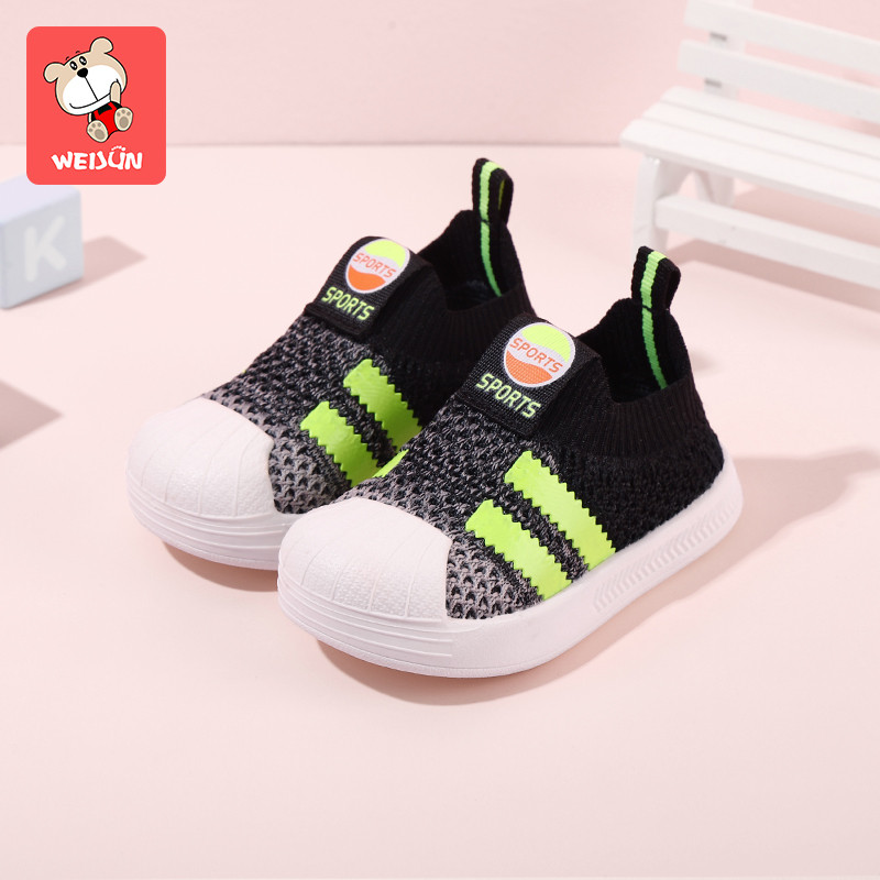 Pantofi bebe tip soseta cu talpa moale