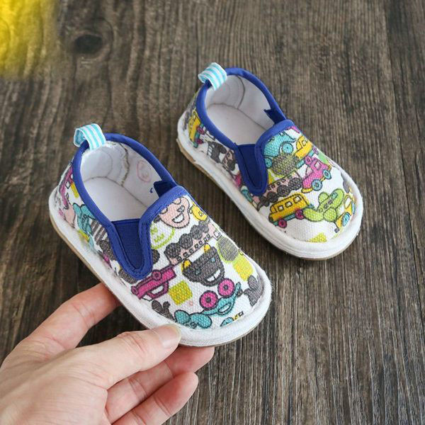 Pantofi colorati din panza pentru bebelusi pentru baieti sau fete