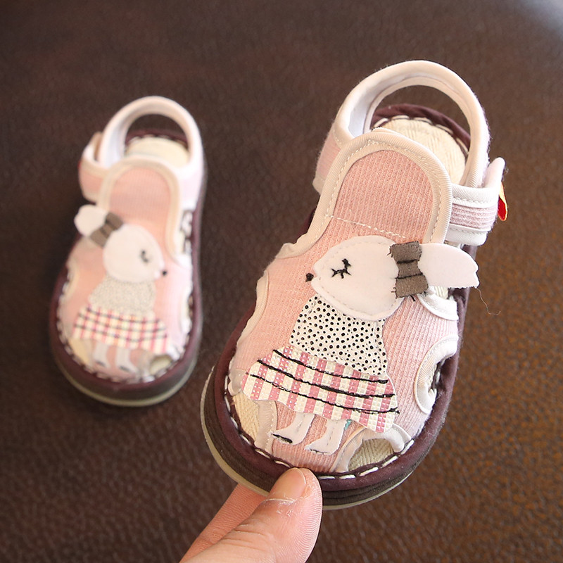 Sandale din material textil bebelusi pentru fetita