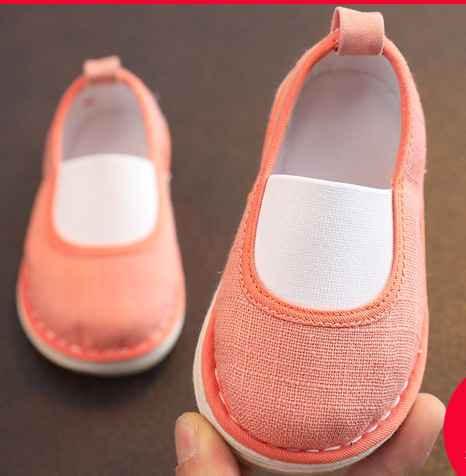 Pantofi textile pentru bebelusi cu elastic - model unisex