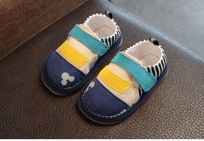 Cizme textile pentru bebelusi - model unisex