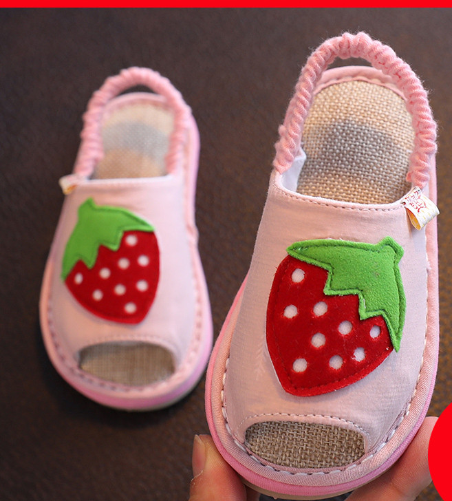 Sandale textile pentru bebelusi cu aplicatie si elastic