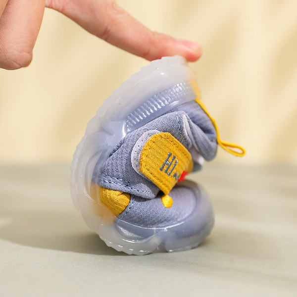 Pantofi casual pentru bebelusi cu broderie si talpa moale