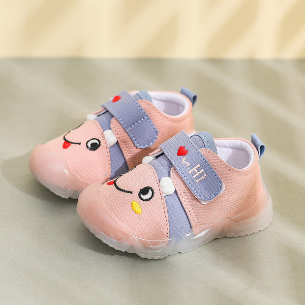 Pantofi casual pentru bebelusi cu broderie si talpa moale