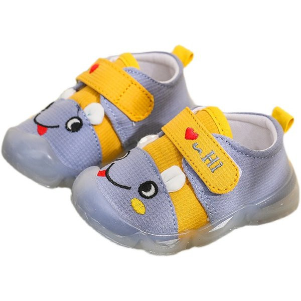 Pantofi casual pentru bebelusi cu broderie si talpa moale