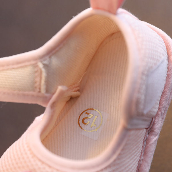 Botine din stofa bebelusi cu aplicatie