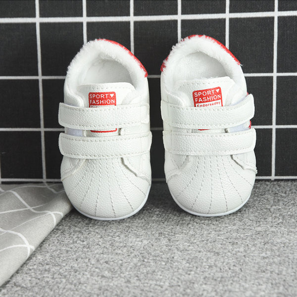 Model nou de adidasi bebelusi din piele ecologica cu captuseala moale pentru fete sau baieti