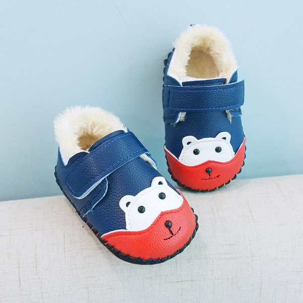 Model nou de pantofi pentru bebeluși cu căptușeală moale și călduroasă și velcro