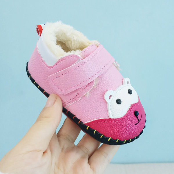 Model nou de pantofi pentru bebeluși cu căptușeală moale și călduroasă și velcro