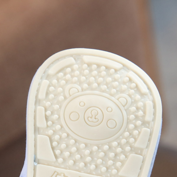 Sandale de vara din stofa bebelusi cu element 3D