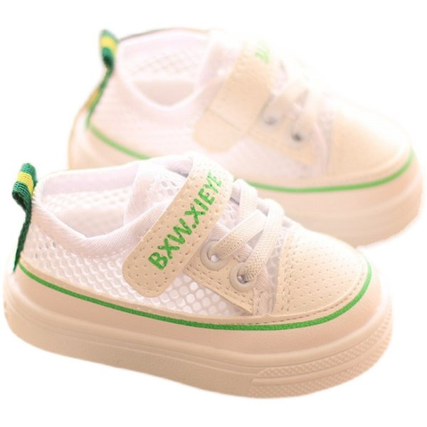 Pantofi de primavara pentru bebelusi cu plasa si talpa moale