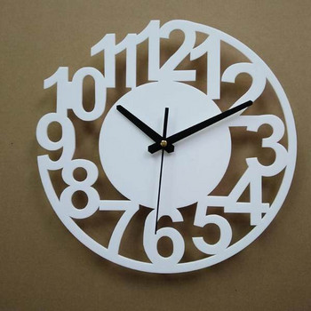 Стилен декоративен часовник в кръгла форма с цифри