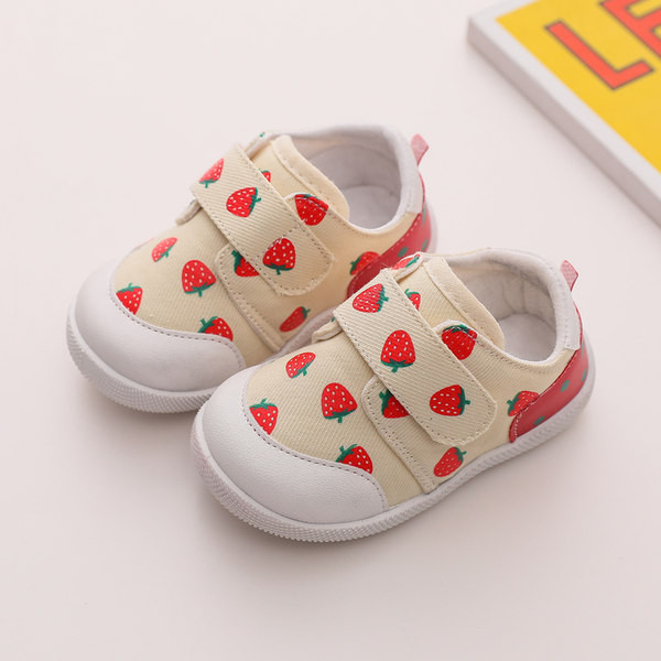 Бебешки ежедневни обувки с велкро лепенки и апликация 