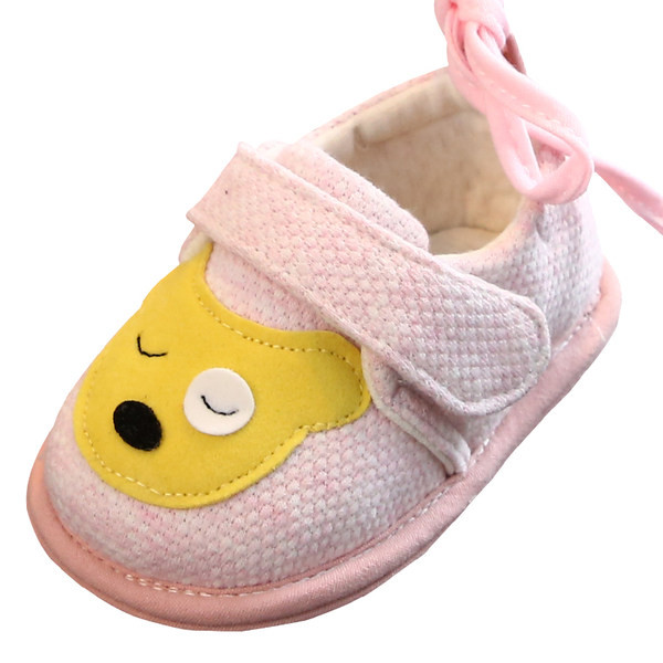 Cizme textile pentru bebelusi cu autocolante