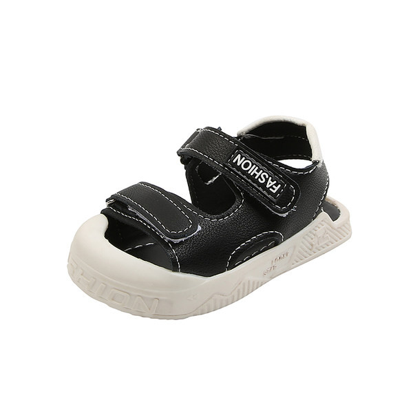 Sandale din imitatie de piele cu talpa de cauciuc - model unisex