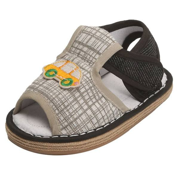 Sandale de pânză pentru copii cu petice și talpă moale