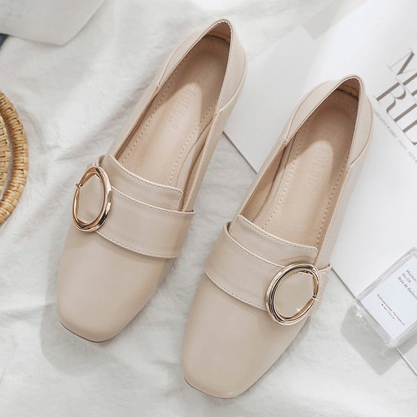 Pantofi de primavara dama cu decor metalic