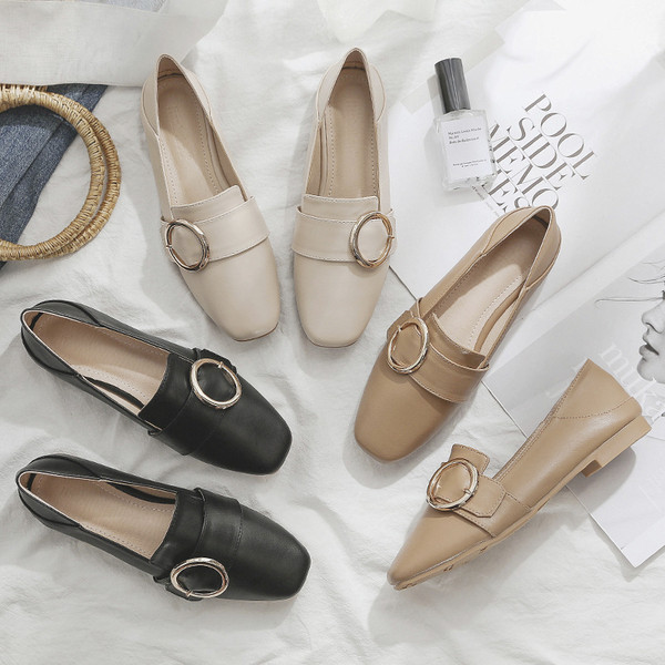 Pantofi de primavara dama cu decor metalic