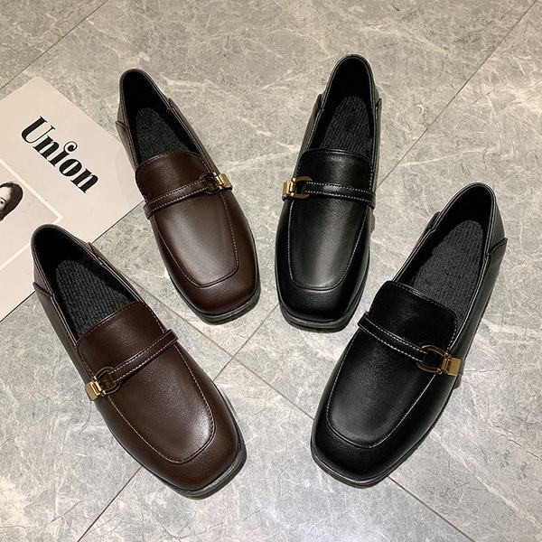 Pantofi casual dama din piele ecologica - stil retro