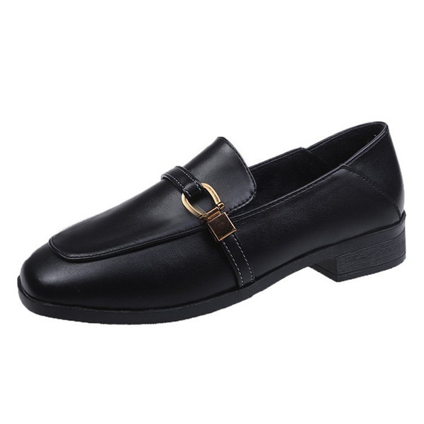 Pantofi casual dama din piele ecologica - stil retro