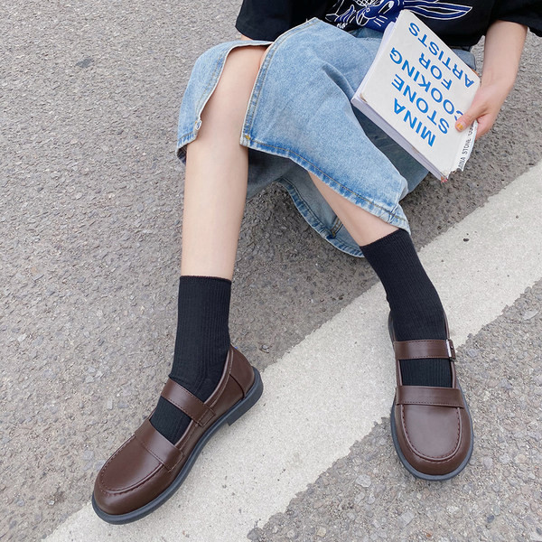 Pantofi casual de dama din imitatie de piele cu catarama