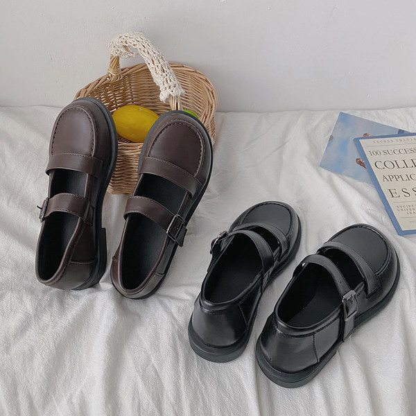 Pantofi casual de dama din imitatie de piele cu catarama