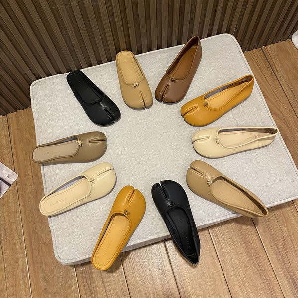 Pantofi casual dama din piele cu talpa plate in diferite culori