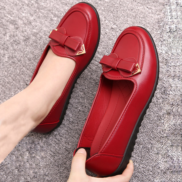 Pantofi casual de dama anti-alunecare din piele ecologica