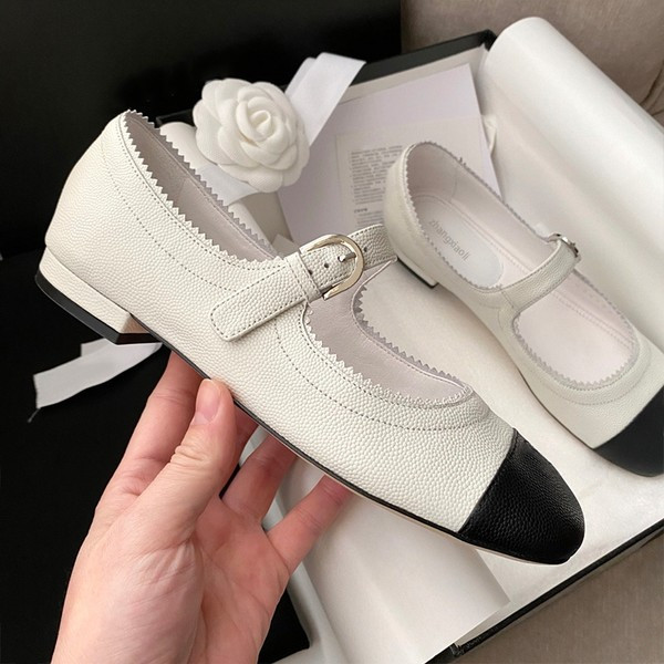 Pantofi casual dama din piele cu catarama