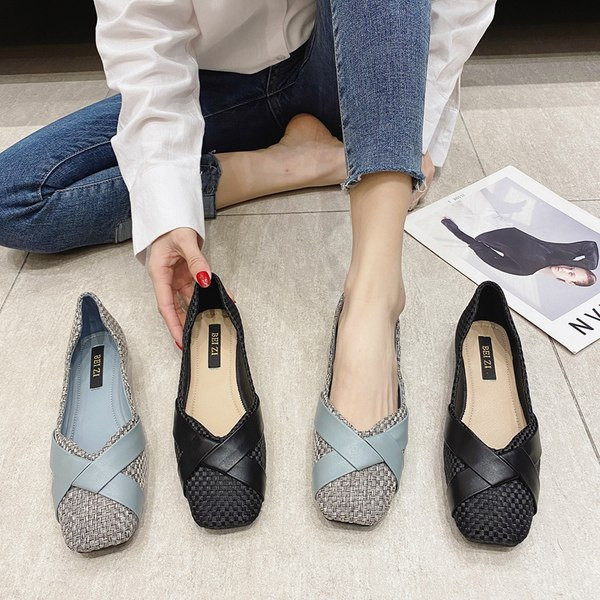 Pantofi casual din piele ecologica si material textil