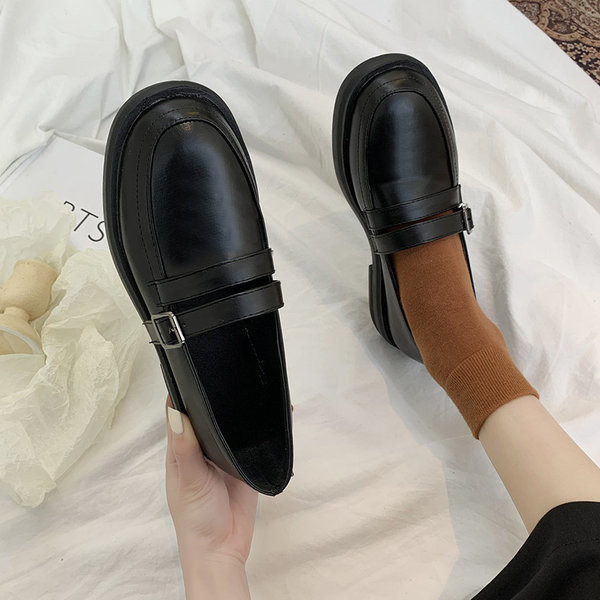 Pantofi casual de dama din imitatie de piele in negru si maro