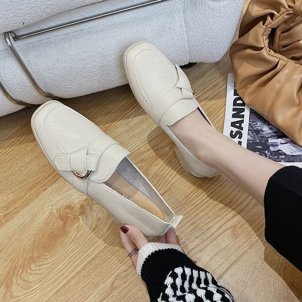 Pantofi casual de dama din imitatie de piele cu talpa plata