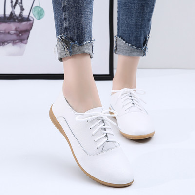 Pantofi casual dama de primavara cu sireturi