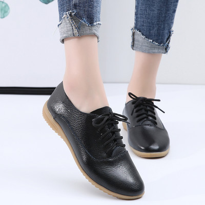 Pantofi casual dama de primavara cu sireturi