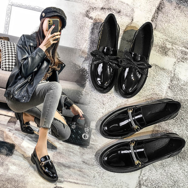 Model nou de pantofi de dama de primavara din imitatie de piele cu toc