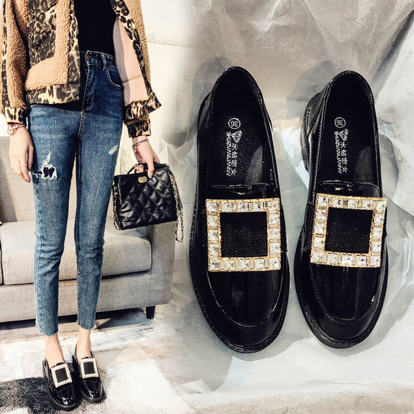 Model nou de pantofi de dama de primavara din imitatie de piele cu toc