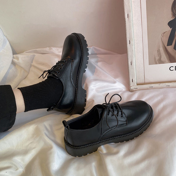 Pantofi casual dama cu sireturi si talpa aspra - negru si maro