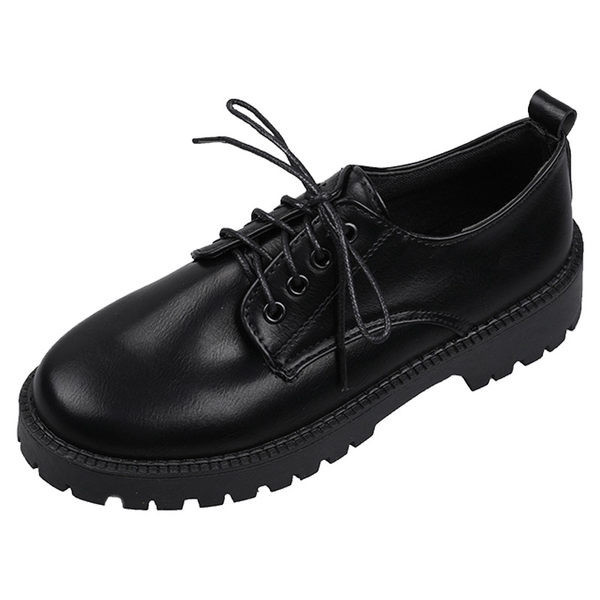 Pantofi casual dama cu sireturi si talpa aspra - negru si maro