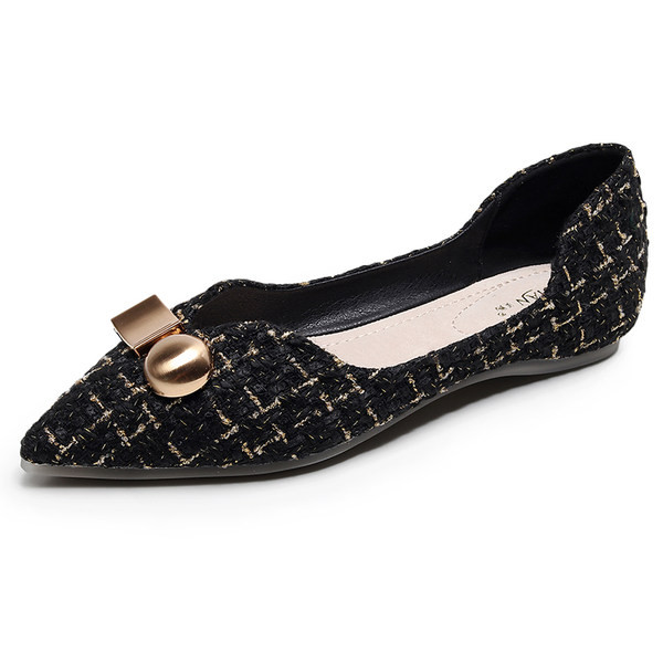 Pantofi dama casual - model ascutit in doua culori