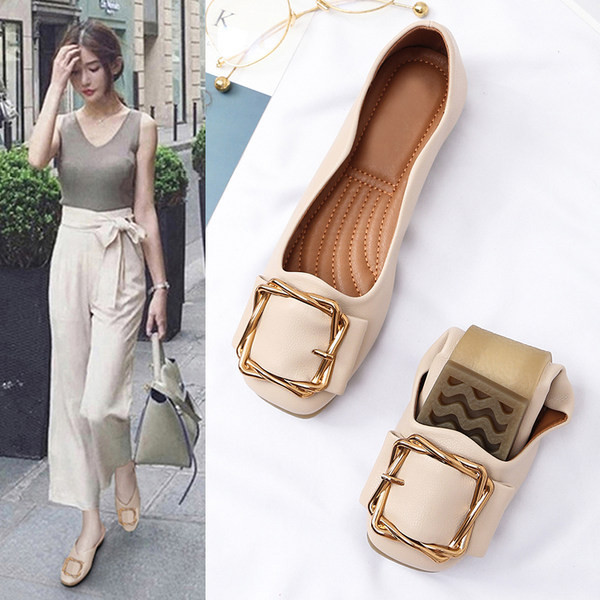 Pantofi casual eleganti cu catarama in trei culori