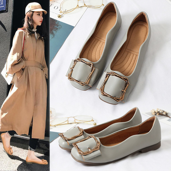 Pantofi casual eleganti cu catarama in trei culori