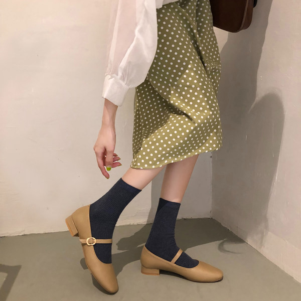 Pantofi casual dama din piele ecologica cu curea